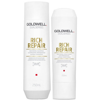 Goldwell Dualsenses Rich Repair - zestaw regenerujący do włosów szampon 250ml i odżywka 200ml