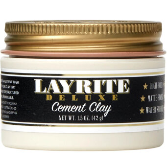 Layrite Cement Clay Pomada do włosów o mocnym utrwaleniu i matowym wykończeniu 42g