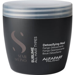 Alfaparf Semi Di Lino Sublime Detoxifying Mud Maska błotna, oczyszczająca i rozświetlająca włosy z glinką kaolin 500ml