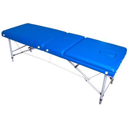 Activ KOMFORT ALU-003 stół do masażu składany niebieski