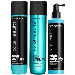 Matrix Total Results High Amplify - zestaw zwiększający objętość włosów, szampon 300ml, odżywka 300ml i spray 250ml