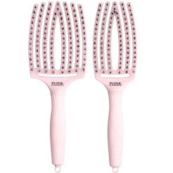 Olivia Garden Finger brush Pastel Pink Szczotka do rozczesywania włosów rozmiary M, L