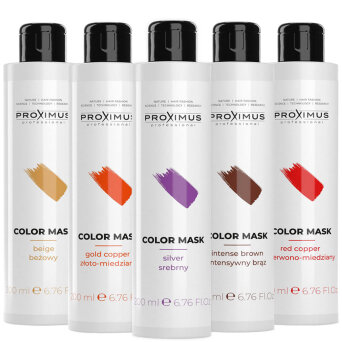 Proximus Color Maska koloryzująca do włosów z olejkiem makadamia, różne kolory 200ml