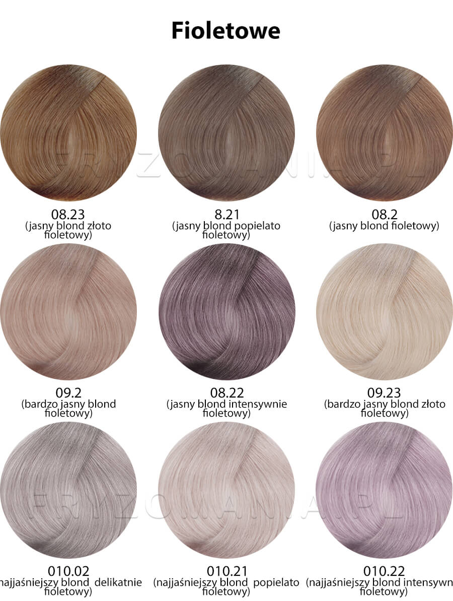 Alfaparf Color Wear Gloss Toner do włosów, paleta kolorów - fioletowa
