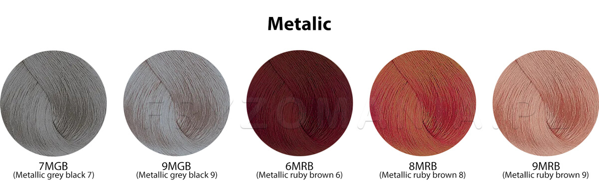 Alfaparf Color Wear Toner do włosów, paleta kolorów - kolekcja metallic
