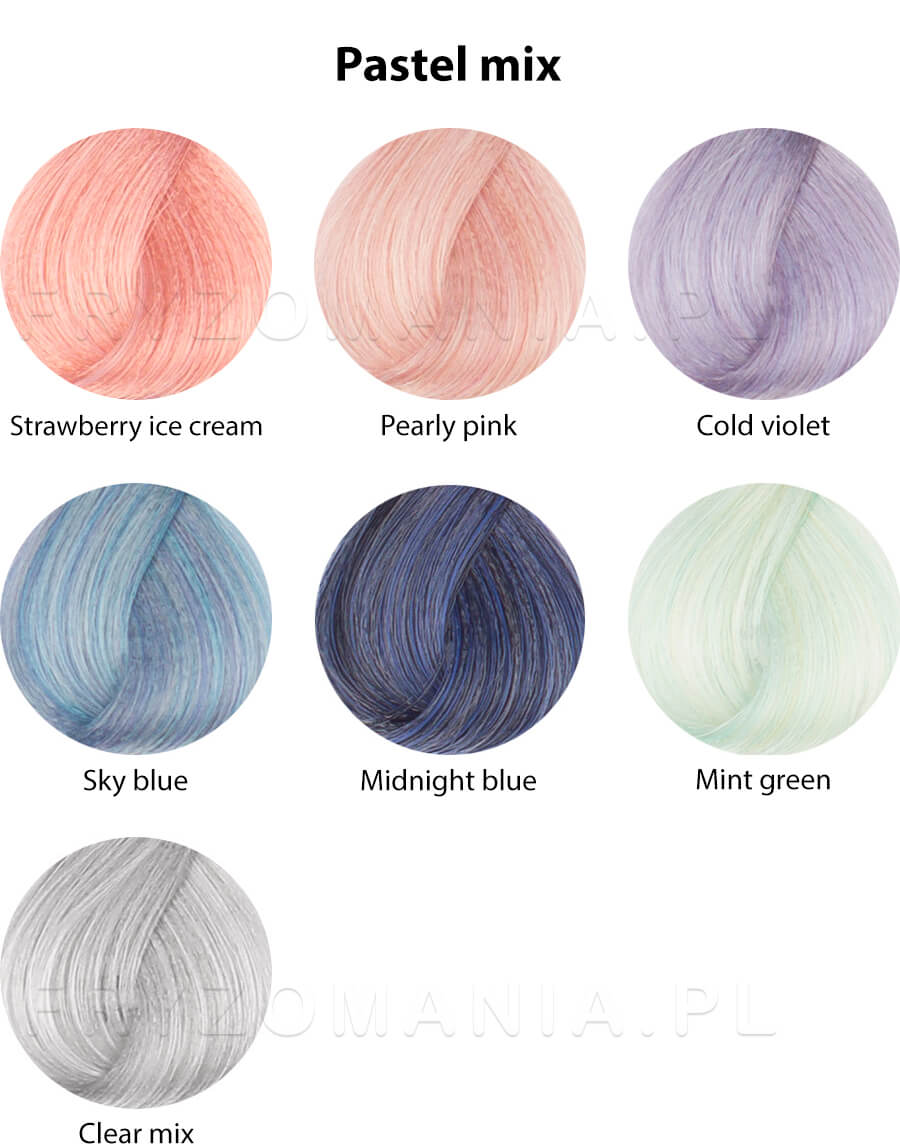 Dusy Professional Color Creations Farba do włosów z proteinami jedwabiu - kolekcja pastelowe mixy