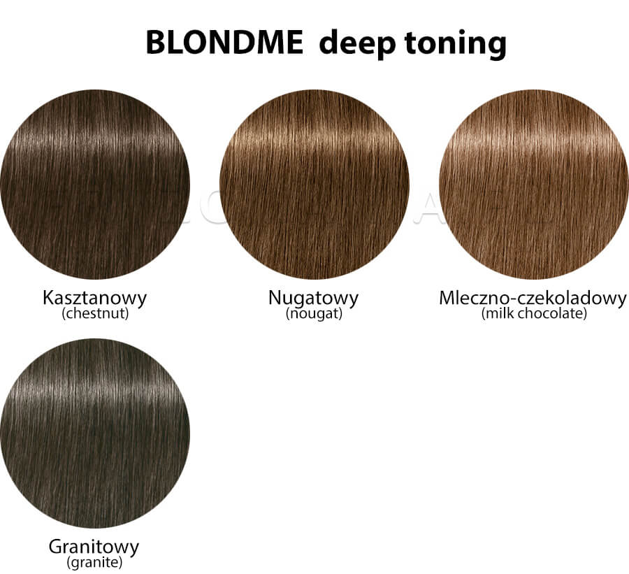 Schwarzkopf Blondme Deep Toning - paleta odcieni głęboko tonujących