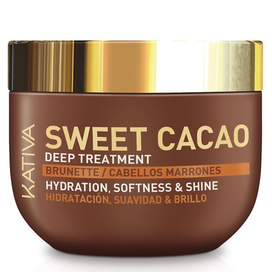 Kativa Sweet Cacao Maska nawilżająca do włosów zniszczonych o zapachu kakao 250ml