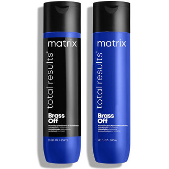 Matrix Total Results Brass Off - zestaw ochładzający kolor włosów szampon i odżywka 2 x 300ml