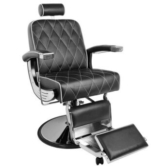 Gabbiano IMPERIAL Fotel barberski czarny dostępny w 48H