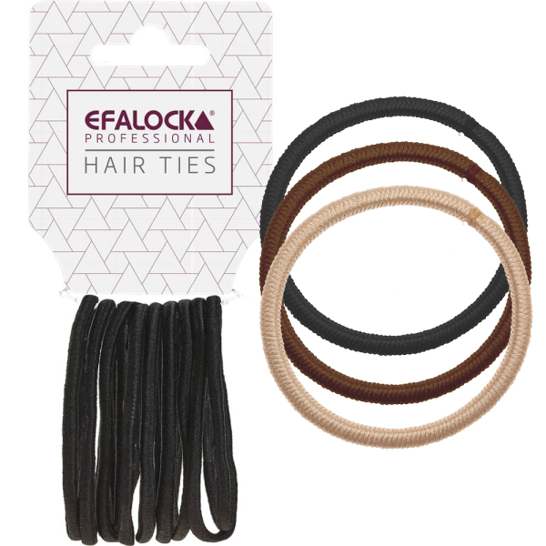 Efalock Professional Hair Ties Strong Gumki do włosów mocne 55mm, różne kolory 10szt.