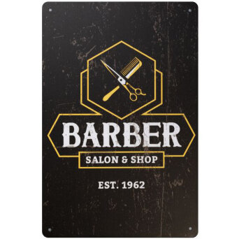 Activ Barber B035 Tablica ozdobna do salonu barberskiego 20x30cm