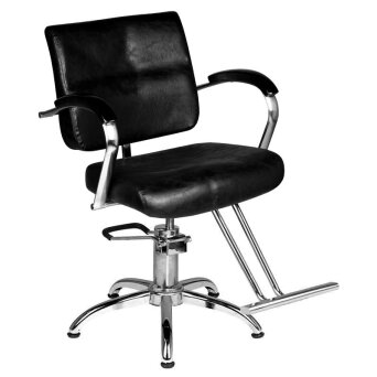 Hair System SM361 Fotel fryzjerski, czarny dostępny w 48h