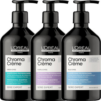 Loreal Chroma Creme Ash / Matte / Purple Szampon neutralizujący ciepłe odcienie włosów 500ml
