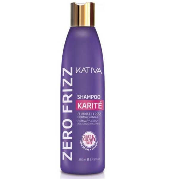 Kativa Zero Frizz Szampon wygładzający do włosów suchych, bez SLS 250ml