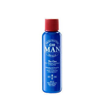 CHI Man The One 3w1 Szampon, odżywka, żel do mycia ciała i włosów z prowitaminą B5 dla mężczyzn 30ml