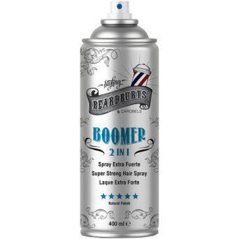 Beardburys Boomer 2in1 Super Strong Lakier do włosów o extra mocnym utrwaleniu dla mężczyzn, szybkoschnący 400 ml