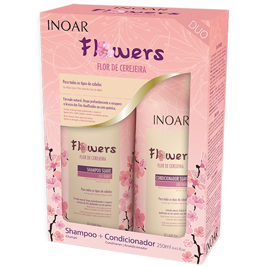 INOAR Flowers szampon + odżywka do włosów 2x250ml