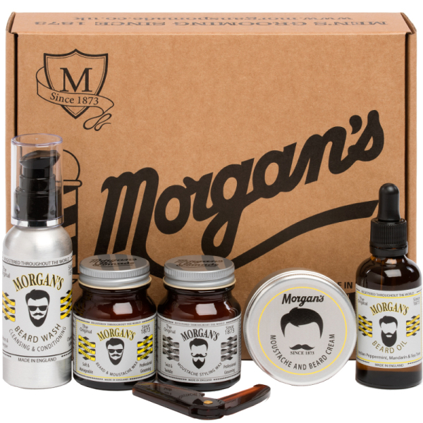 Morgans Moustache and Beard Box zestaw kosmetyków do pielęgnacji brody i wąsów