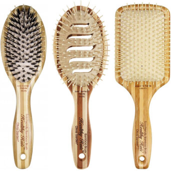 Olivia Garden Healty Hair Ionic P5, P6, P7- zestaw szczotek do włosów z bambusa