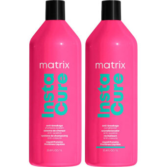 Matrix Total Results Instacure - zestaw wzmacniający włosy szampon 1000ml i odżywka 1000ml