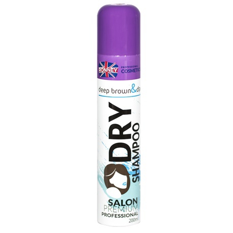 RONNEY Dry Shampoo deep brown & dark suchy szampon do włosów ciemnych i czarnych 200ml