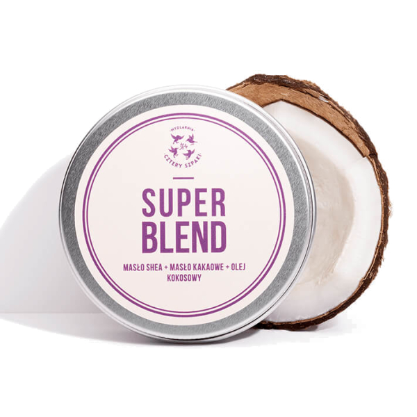 4 Szpaki Super Blend masło shea i kakaowe + olej kokosowy do ciała 150ml