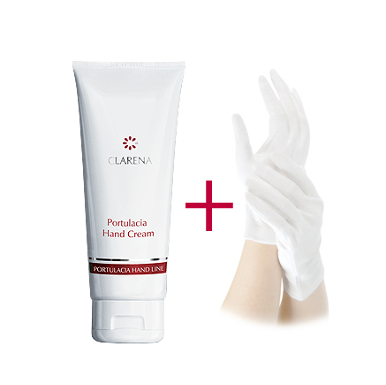 Clarena Portulacia Hand Cream krem do dłoni 100ml + rękawiczki