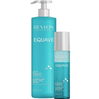 Revlon Equave Hydro, zestaw nawilżający do włosów, szampon micelarny 485ml i odżywka z keratyną 200ml