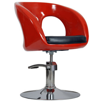 Italpro Ovo fotel fryzjerski czerwony dostępny w 48h
