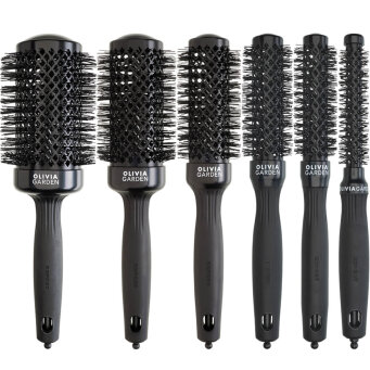 Olivia Garden Expert Blowout Shine Black Szczotka do modelowania włosów, rozmiary 15-55mm