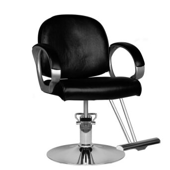 Hair System HS00 Fotel fryzjerski, czarny dostępny w 48h