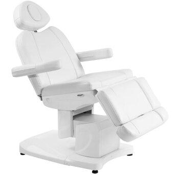 Activ AZZURRO 708A Fotel kosmetyczny elektryczny, biały podgrzewany dostępny w 48h