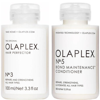 Olaplex No.3 / No.5 Repair and strengthens - zestaw do regeneracji włosów kuracja 100ml i odżywka 100ml