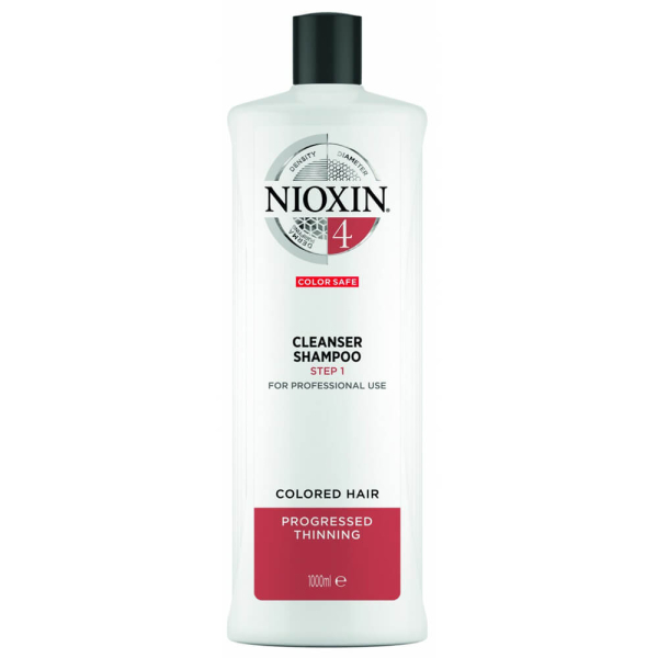 Nioxin System 4 szampon przeciw wypadaniu do włosów farbowanych 1000ml