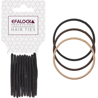 Efalock Professional Hair Ties Standard Gumki do włosów 50mm, różne kolory 10szt.