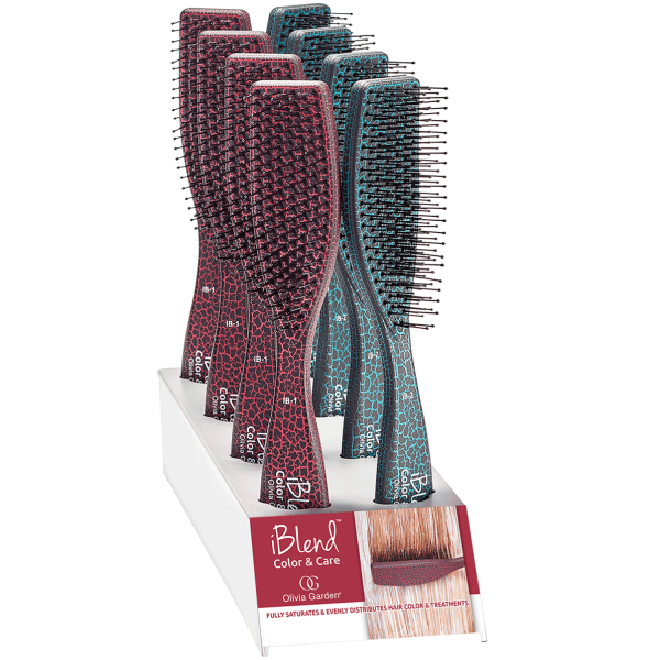 Olivia Garden iBlend Color&Care Display Zestaw szczotek do włosów do farbowania 8 szt.