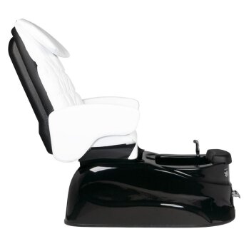 Activ AS-122 Pedicure SPA, fotel kosmetyczny biało-czarny z funkcją masażu, dostępny w 48h
