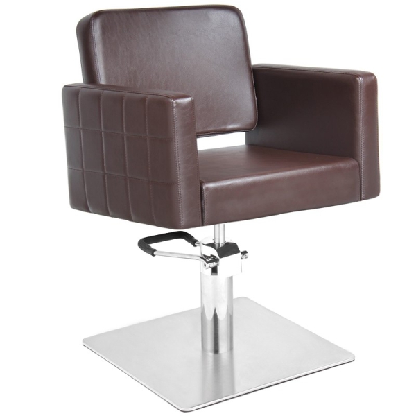 Gabbiano Ankara fotel fryzjerski brązowy dostępny w 48H