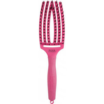 Olivia Garden Finger Brush Combo Medium Hot Pink Różowa Szczotka do rozczesywania włosów