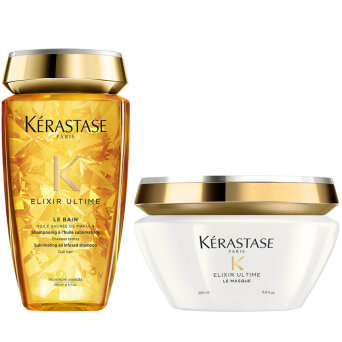 Kerastase Elixir Ultime - zestaw do pielęgnacji włosów kąpiel 250ml i maska 200ml