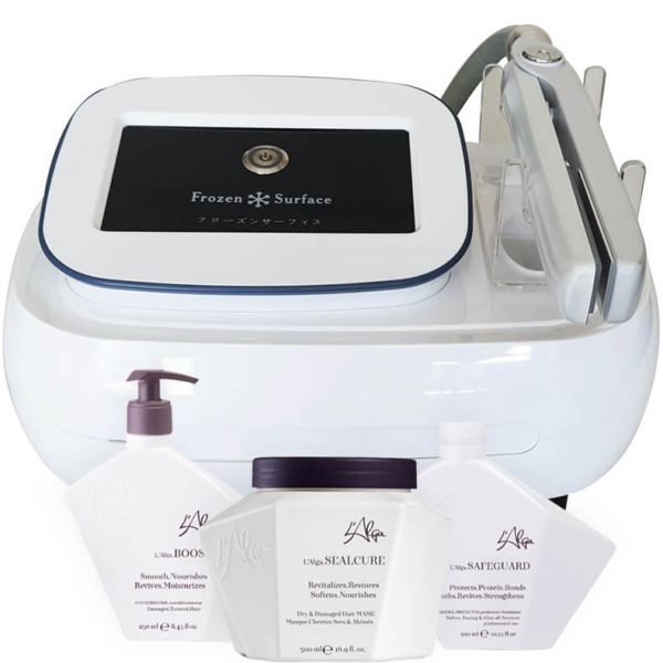 Frozen Surface Krioterapia, urządzenie do regeneracji i odbudowy włosów + zestaw kosmetyków SafeGuard kit