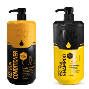 Nishman Pro-Hair No.01 Zestaw szampon + odżywka 2x1250ml