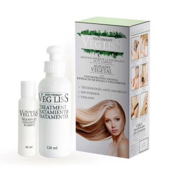 Veg Liss Fito Therapy Alisado Vegetal Zestaw do keratynowego prostowania włosów 150ml