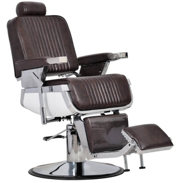 Italpro Barber fotel fryzjerski brązowy dostępny w 48h