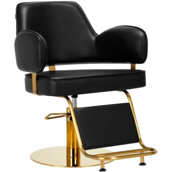 Gabbiano Linz Fotel fryzjerski złoto-czarny dostępny w 48h