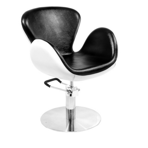 Gabbiano AMSTERDAM 1339 fotel fryzjerski czarno-biały w 48H