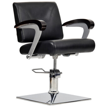 Italpro Kubik fotel fryzjerski czarny dostępny w 48h