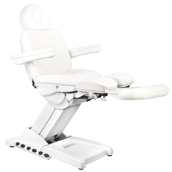 Activ AZZURRO PEDI 872S EXCLUSIVE Fotel kosmetyczny elektryczny, biały dostępny w 48h