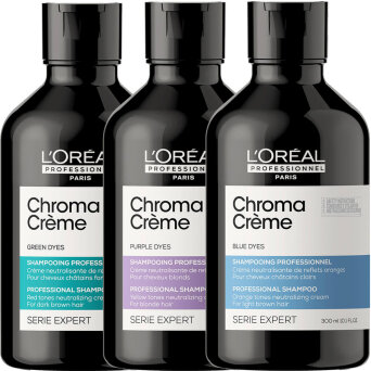 Loreal Chroma Creme Ash / Matte / Purple Szampon neutralizujący ciepłe odcienie włosów 300ml